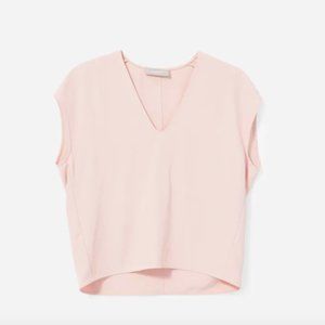 NWOT Everlane v neck blouse in rose / pink